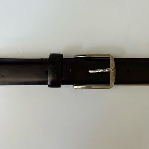 Lejon Eleven Madison Park Merlot Genuine Leather Belt Size 36